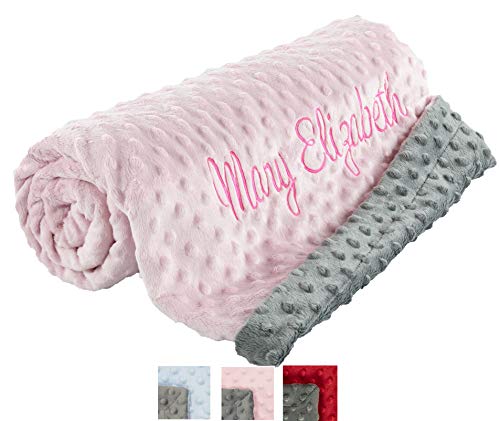 Personalized Baby Blankets with Name, Newborn Baby Girl Gifts