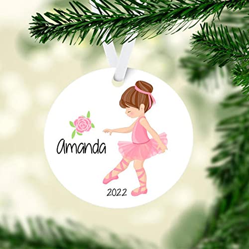 Personalized Ballerina Ornament for Girls