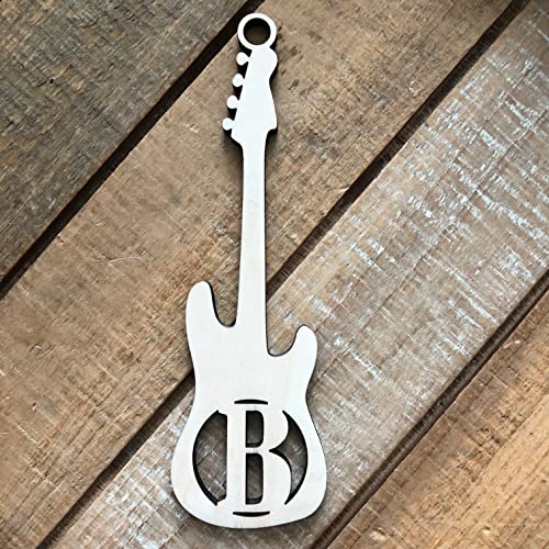 Personalized Bass Guitar Christmas Ornament