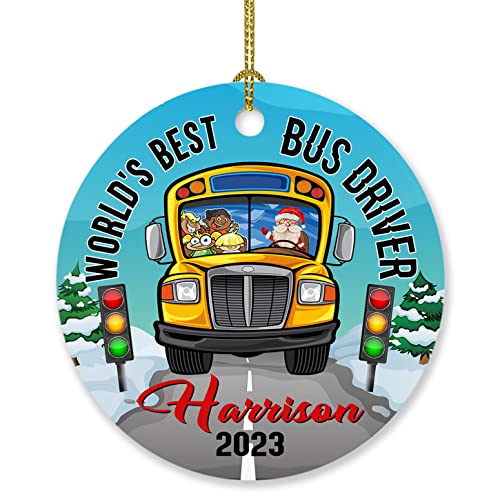 Personalized Bus Driver Ornament Christmas 2023