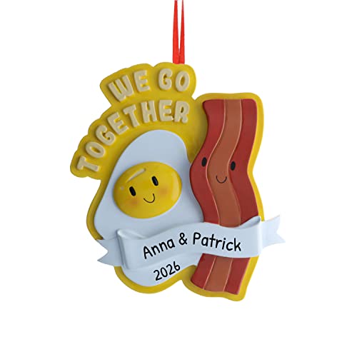 Personalized Couple Ornament Bacon and Egg Better Together