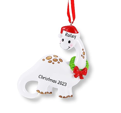 Personalized Dinosaur Christmas Ornament 2023