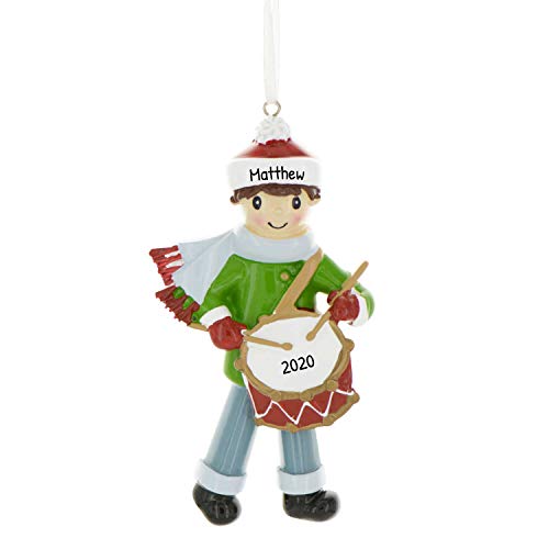 Personalized Drummer Boy Christmas Ornament