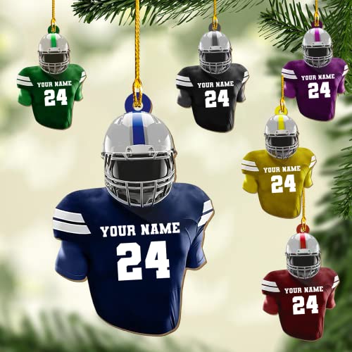 Personalized Football Christmas Ornaments