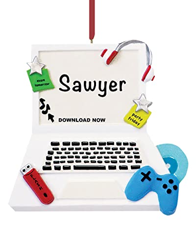 Personalized Gamer Christmas Ornament