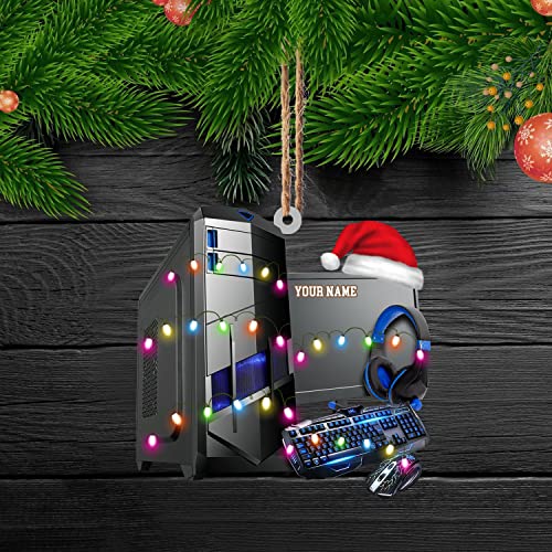 Personalized Gaming Computer Ornament for Christmas