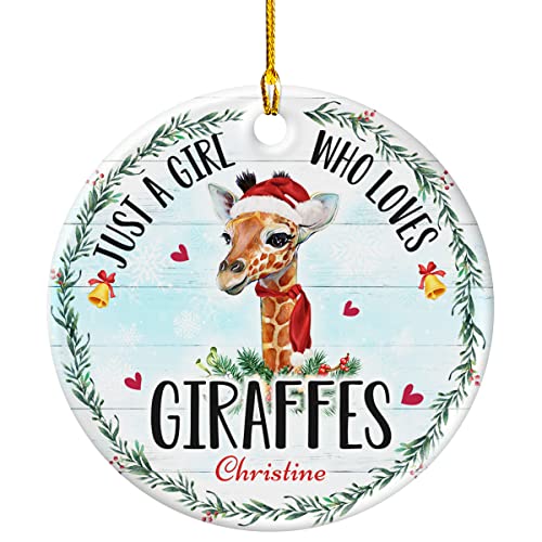 Personalized Giraffe Ornaments for Christmas Tree