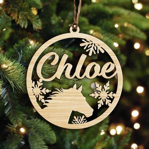 Personalized Horse Christmas Ornament