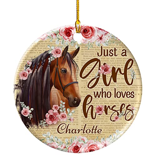 Personalized Horse Ornament for Horse Lovers