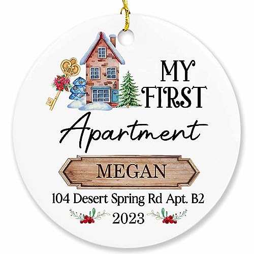 Personalized My First Apartment Ornament 2023