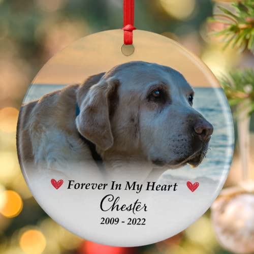 Personalized Pet Memorial Photo Ornament