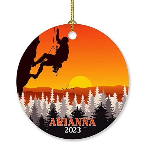 Personalized Rock Climbing Lover Ornament