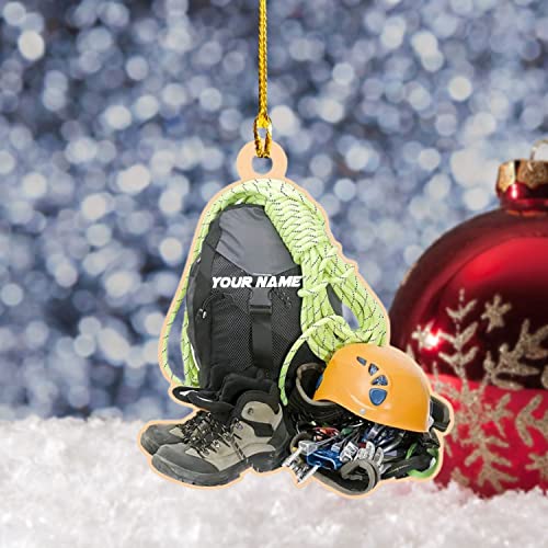 Personalized Rock Climbing Ornaments
