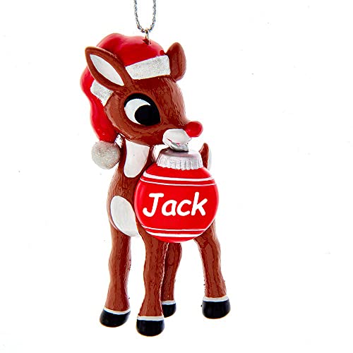 Personalized Rudolph The Red Nose Reindeer® Christmas Ornament - Custom Name