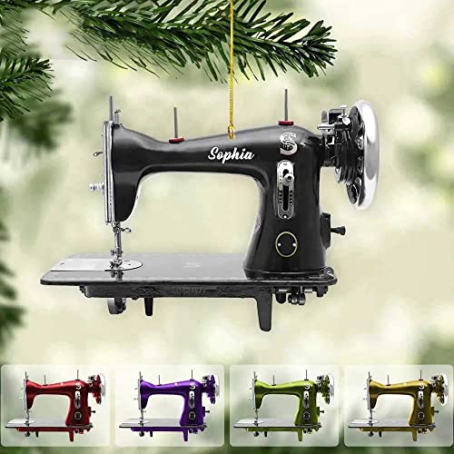 Personalized Sewing Machine Christmas Ornaments
