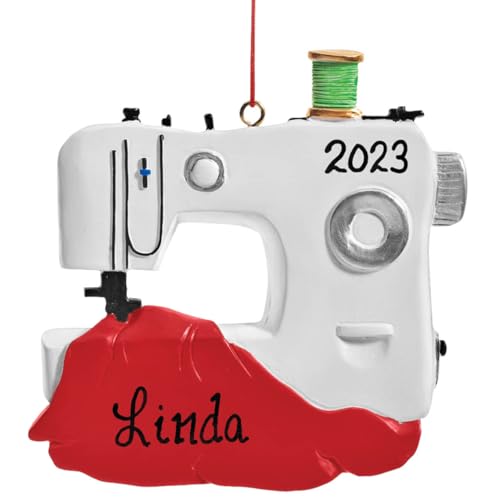 Personalized Sewing Machine Ornament