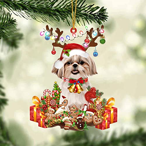 Personalized Shih Tzu Christmas Ornament