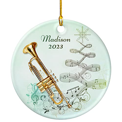 Personalized Trumpet Ornament for Vibrant Holiday Decor