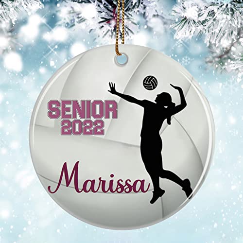 Personalized Volleyball Christmas Tree Ornaments