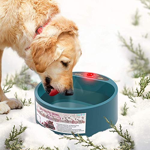 PETLESO Heated Water Bowl for Pets, 68OZ