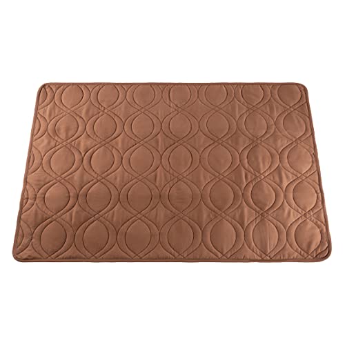 PETMAKER Waterproof Pet Mat - 36x28 Partial Couch Covers for Dogs, Cats, or Kids - Quilted Non-Slip Furniture Protector Pad (Brown)