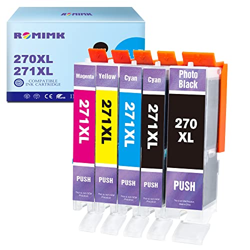 PGI-270XL CLI-271XL 5 Color Value Pack Ink Cartridges