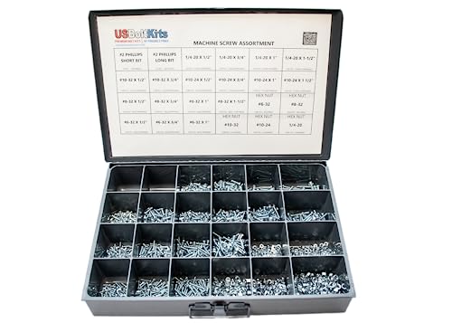 Phillips Machine Screw Assortment Kit - 2,410 Pieces