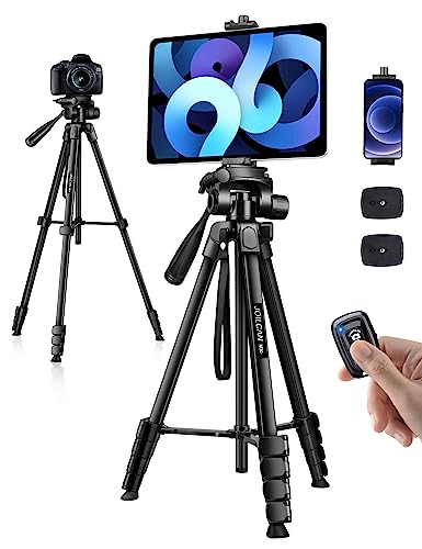 Phone Tripod Stand with Remote & Universal Holder