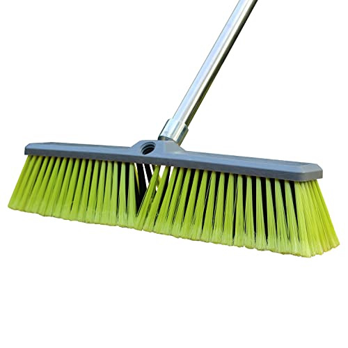 PHYEX 18” Push Broom - Efficient Multisurface Floor Scrub Brush