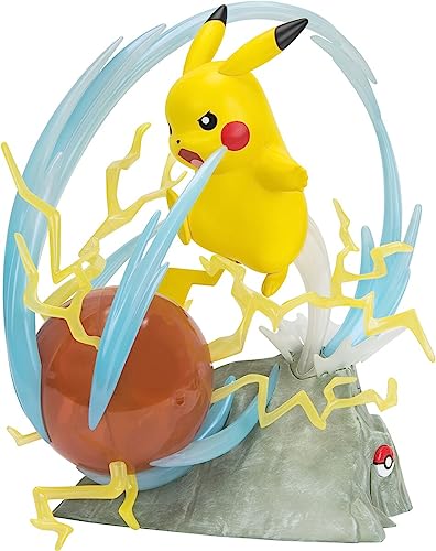 Pikachu Deluxe Collector Statue Figure - Authentic Pokemon Collectibles