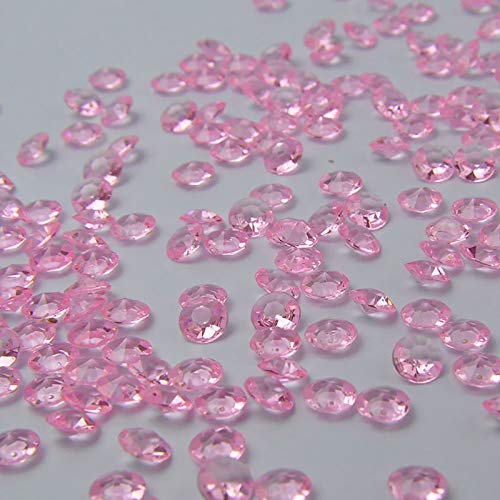 Pink Crystal Acrylic Diamond Vase Fillers Beads