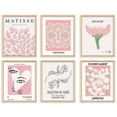 Pink Flower Market Wall Art Prints