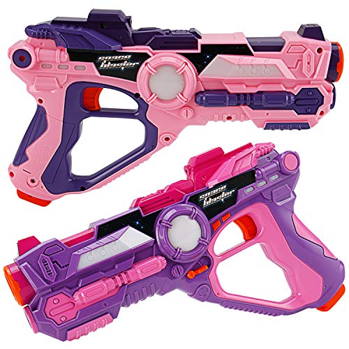 Pink Infrared Laser Tag Set for Girls