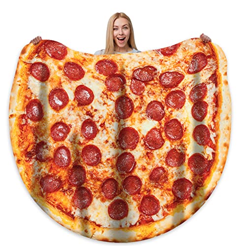 Polyester Humorous Pizza Blanket