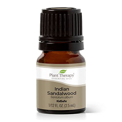 Plant Therapy Sandalwood Indian Essential Oil 2.5 mL (1/12 oz) 100% Pure, Undiluted, Therapeutic Grade