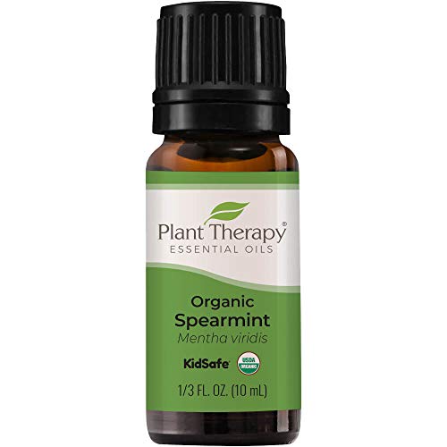Plant Therapy USDA Certified Organic Spearmint Essential Oil 10 mL (1/3 oz) 100% Pure, Undiluted, Therapeutic Grade