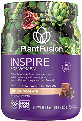 PlantFusion Inspire Plant Protein Powder for Women - Low Carb Protein Powder for Lean Muscle Support
