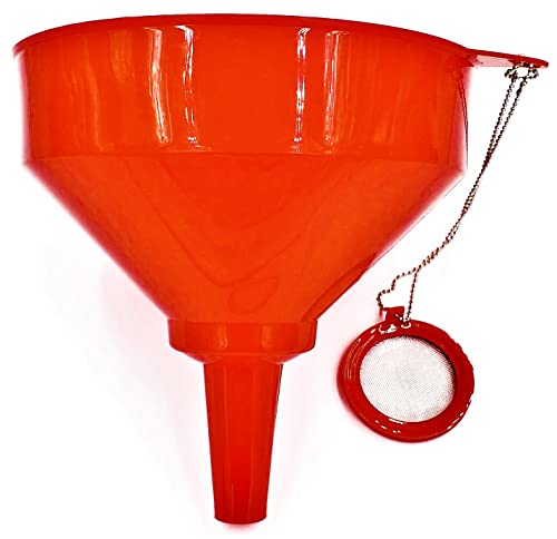 Plastic Funnel with Reusable Mesh Filter Strainer