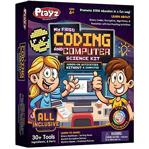 Playz My First Coding & Computer Science Kit - Fun and Educational Toy for Kids