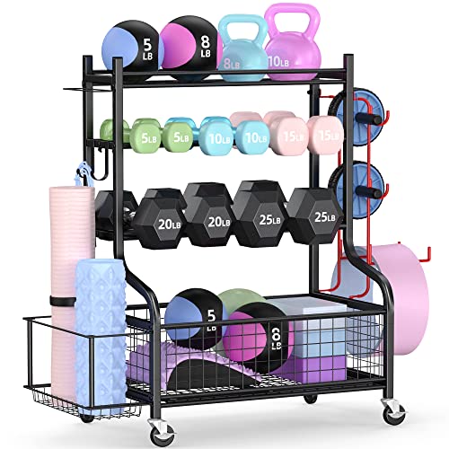 PLKOW Dumbbell Weight Rack - Home Gym Storage Solution