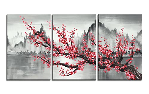 Plum Blossom Floral Wall Art