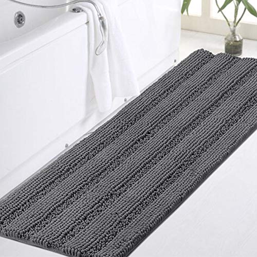 Plush Shaggy Chenille Bathroom Runner Rug