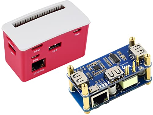 PoE Ethernet/USB HUB Box for Raspberry Pi Zero