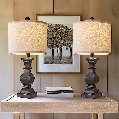 PoKat 20.5" Mid Century Table Lamp Sets: Vintage Elegance for Your Home