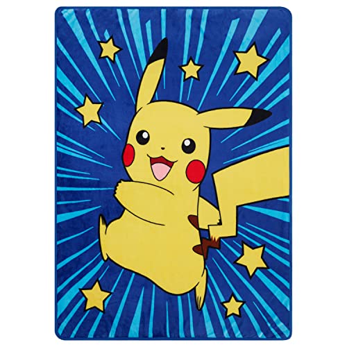 Pokemon Pikachu Fleece Throw Blanket