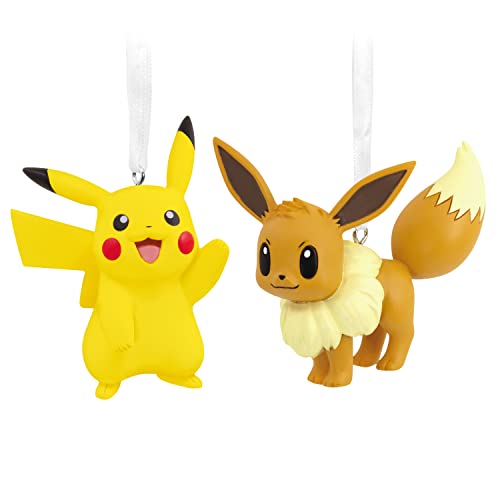 Pokémon Pikachu and Eevee Christmas Ornaments