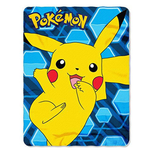Pokémon "Pikachu" Fleece Throw Blanket, 45 x 60-inches