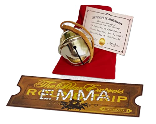 Polar Express Sleigh Bell with Personalized Golden Ticket