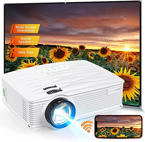 PONER SAUND WiFi Mini Projector: Affordable Wireless Home Outdoor Video Projector
