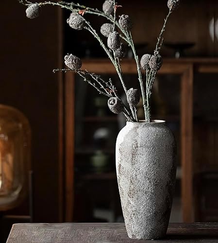 POPGRAT Large Ceramic Rustic Vase for Home Decor